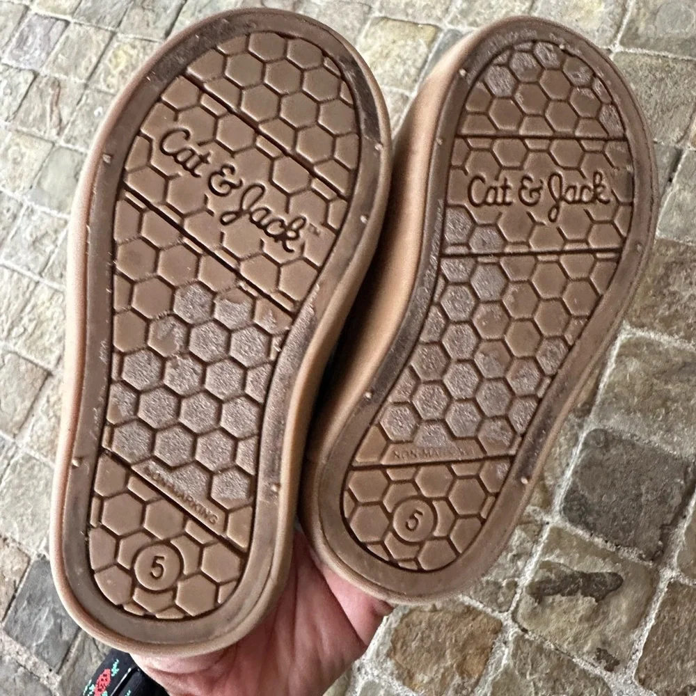 Brown Kids Shoes with Velcro Straps